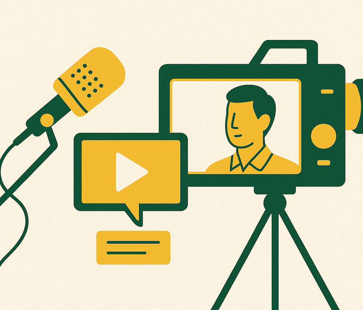 Cover illustration for “Testimonial Video Production for B2B Sales Decks”