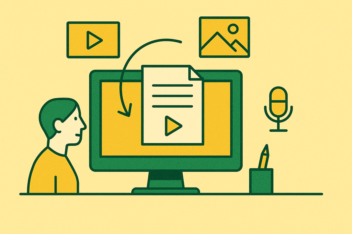 Cover illustration for “Content Repurposing Systems for Lean B2B Teams”