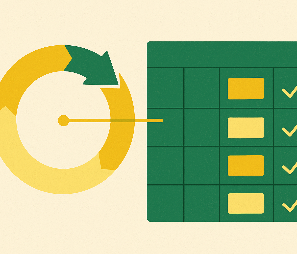 Cover illustration for “Editorial Calendar Alignment with Sales Cycle Stages”