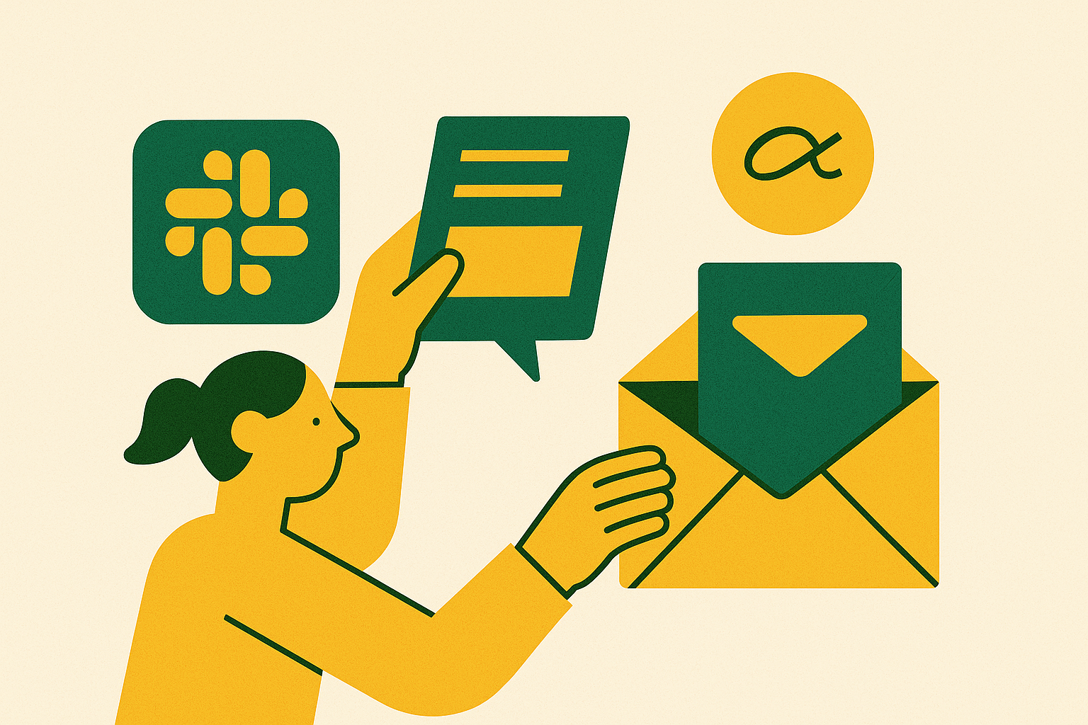 Cover illustration for “Extracting Case Studies from Customer Slack and Email Conversations”