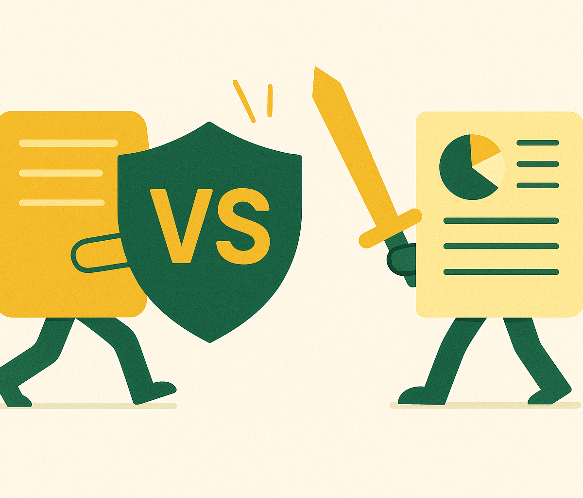 Cover illustration for “Competitive Battle Cards vs One-Pagers for Late-Stage Deals”