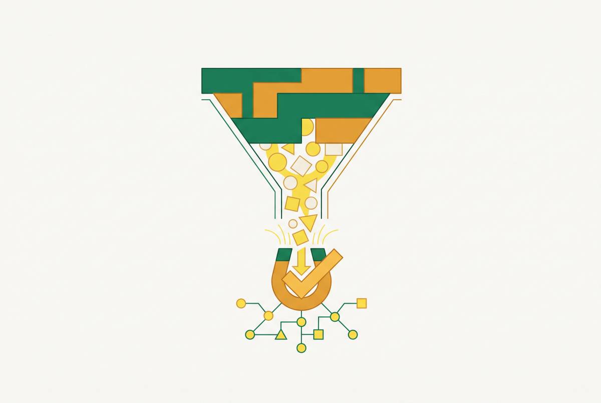Cover illustration for “Bottom-of-Funnel SEO for B2B SaaS Conversions”