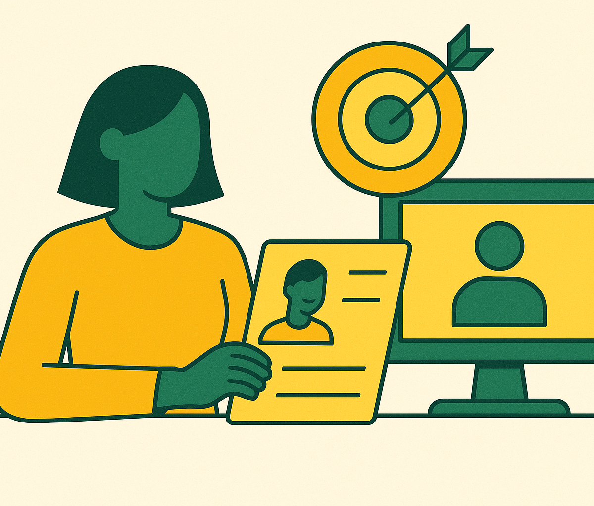 Cover illustration for “Account-Based Marketing Examples Using Customer Stories”