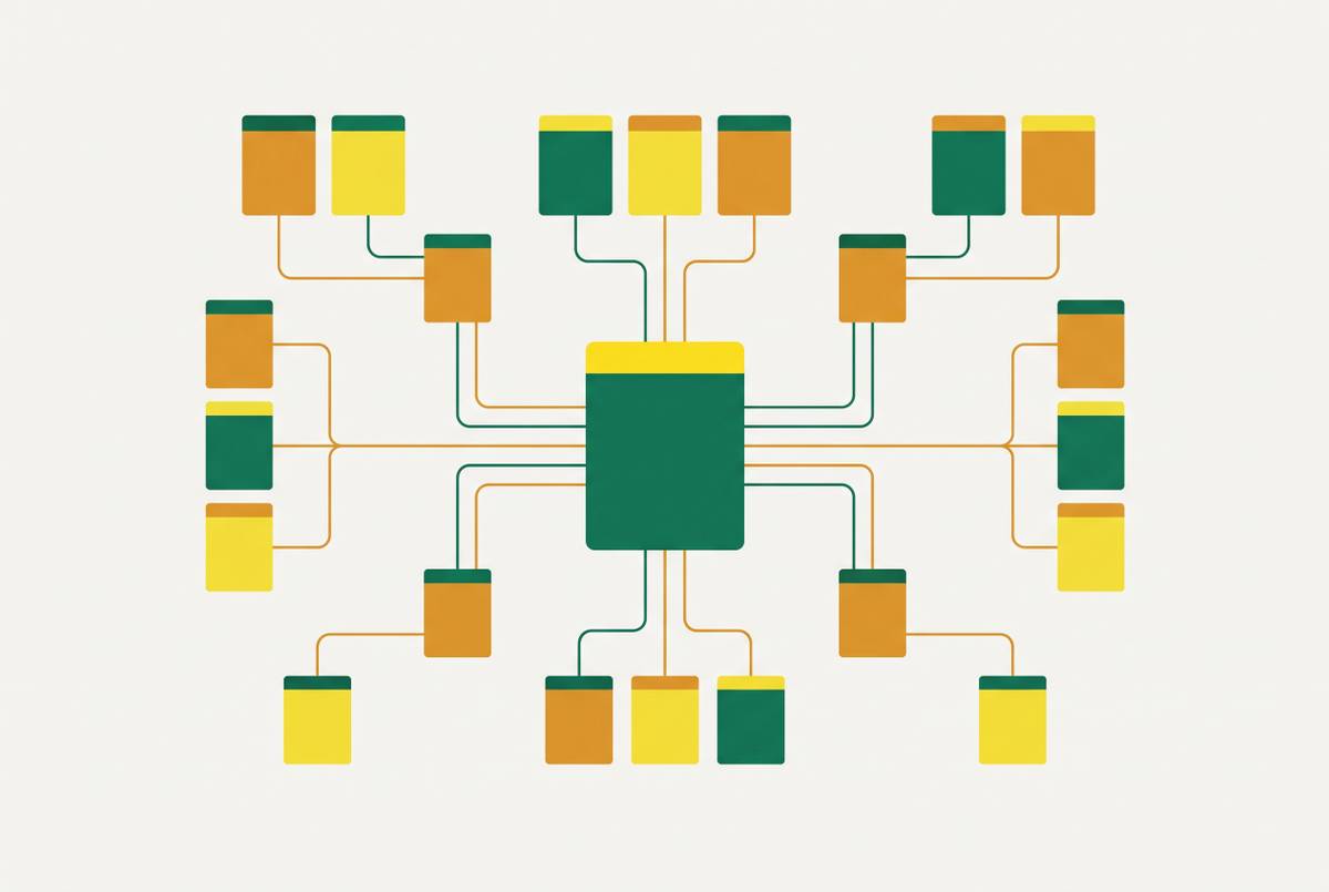Cover illustration for “Internal Linking Architecture for B2B Content Sites”