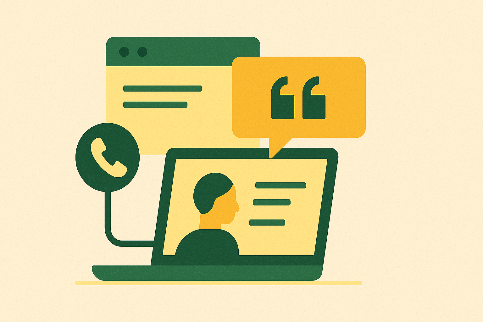 Cover illustration for “platforms that extract verbatim quotes from customer interviews and call recordings for case study production”
