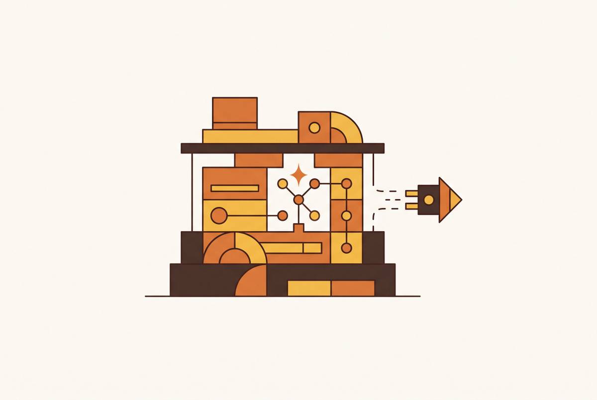 Cover illustration for “Reducing Agency Dependency With an In-House AI Design Stack”