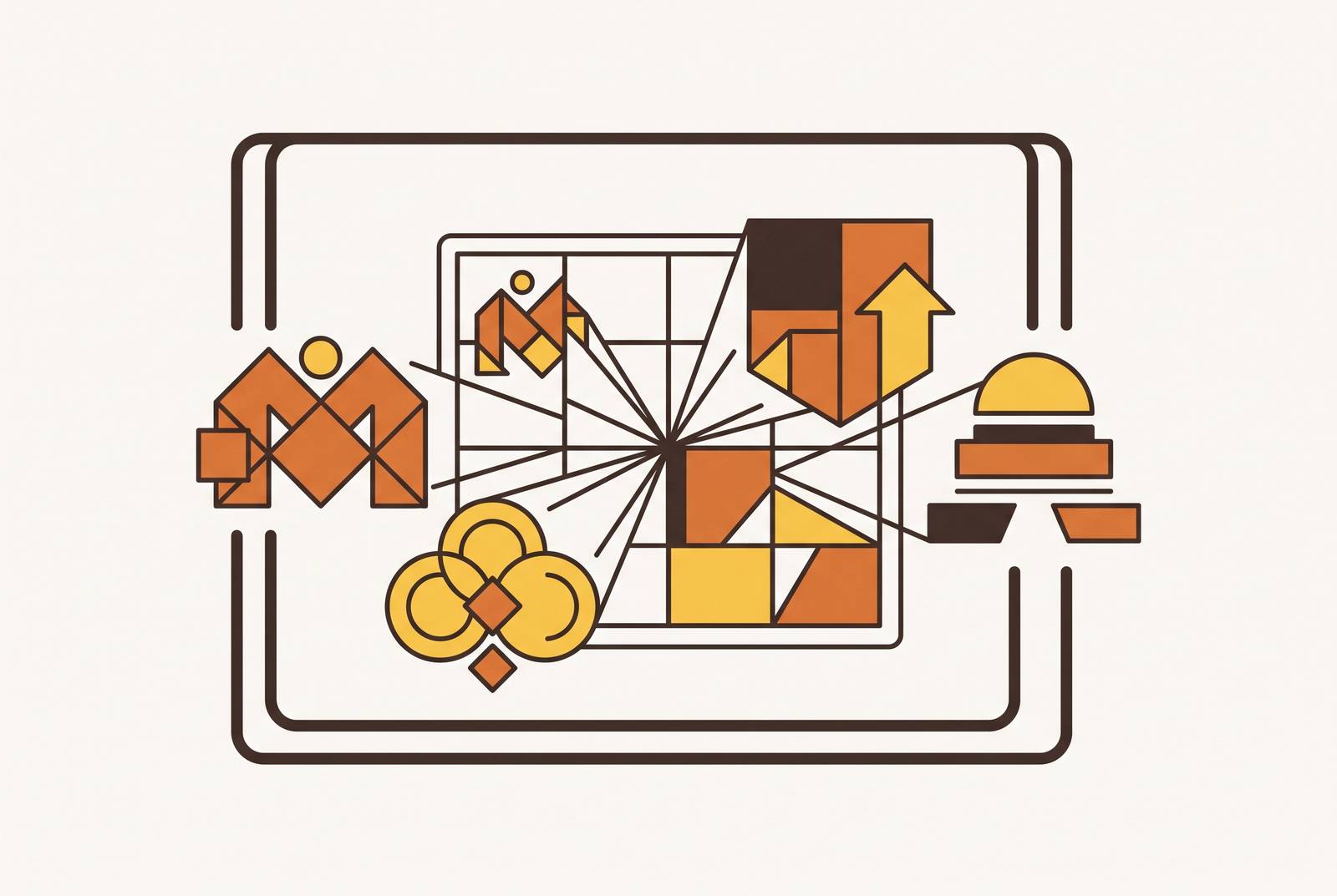 Cover illustration for “Visual Brand Governance for Acquisitions and Merged Teams”