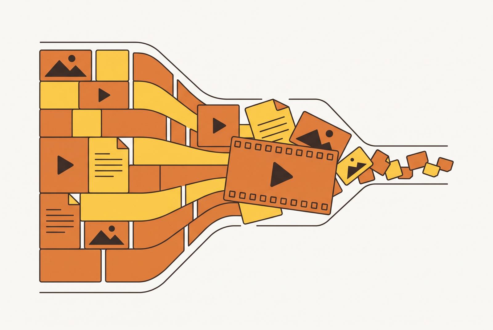Cover illustration for “Identifying Which Asset Types Clog Creative Queues Most”