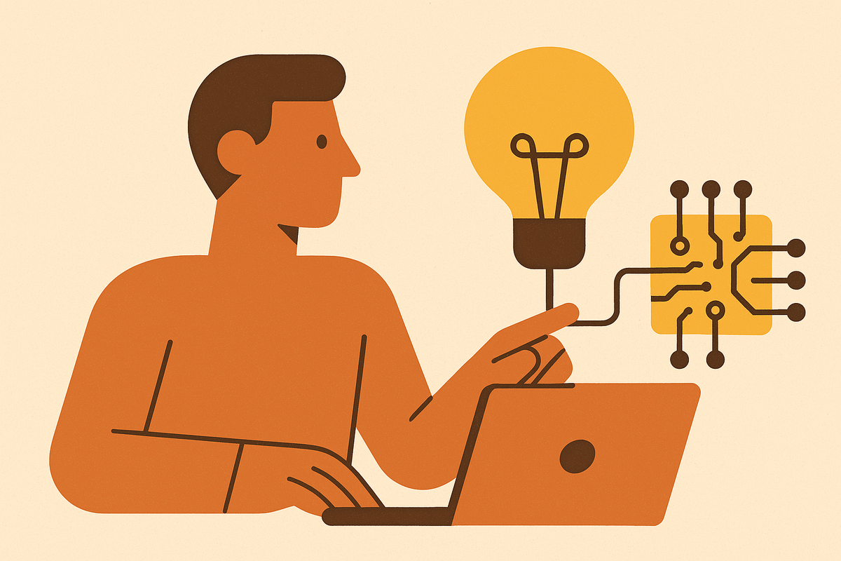 Cover illustration for “Reducing Agency Dependency With an In-House AI Design Stack”