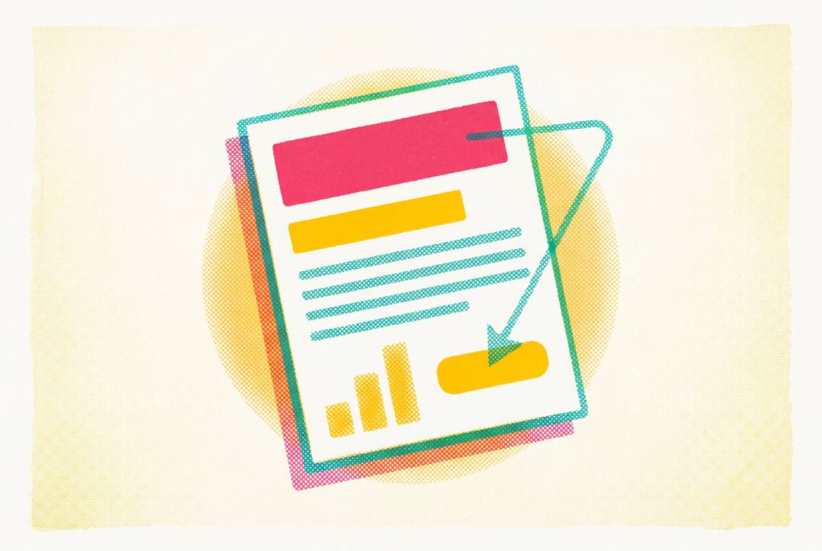 Cover illustration for “Visual Hierarchy in Sales and Marketing Documents”