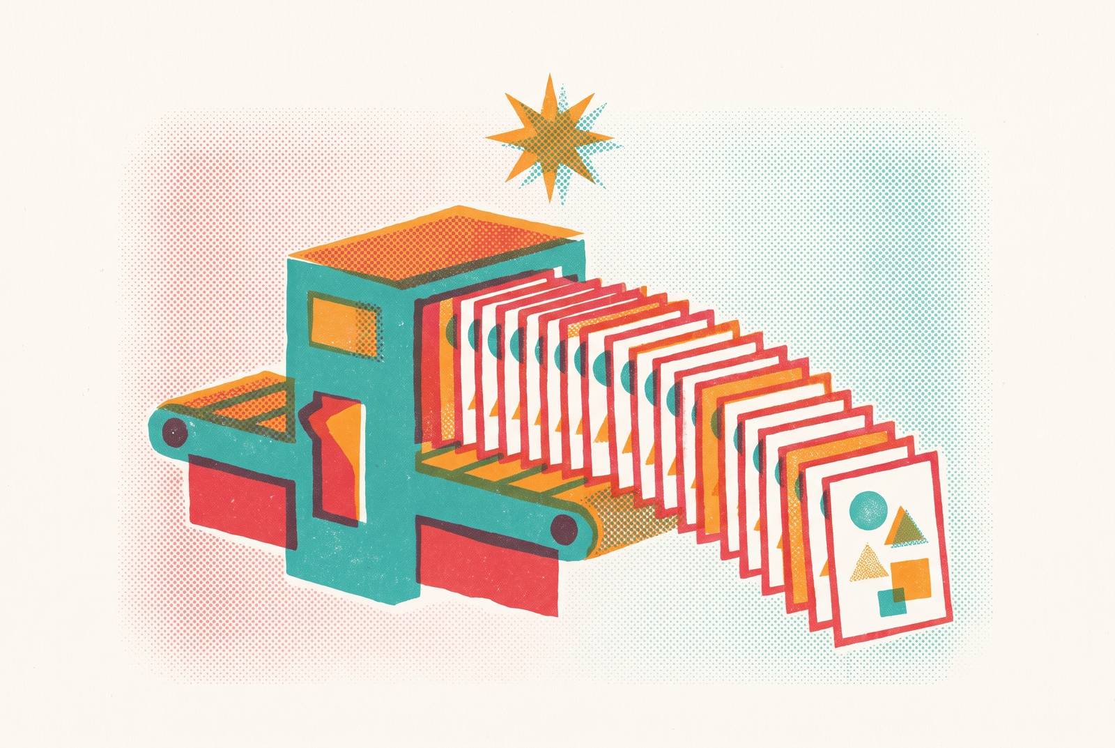 Cover illustration for “Batch Producing Visual Assets With AI Design Tools”