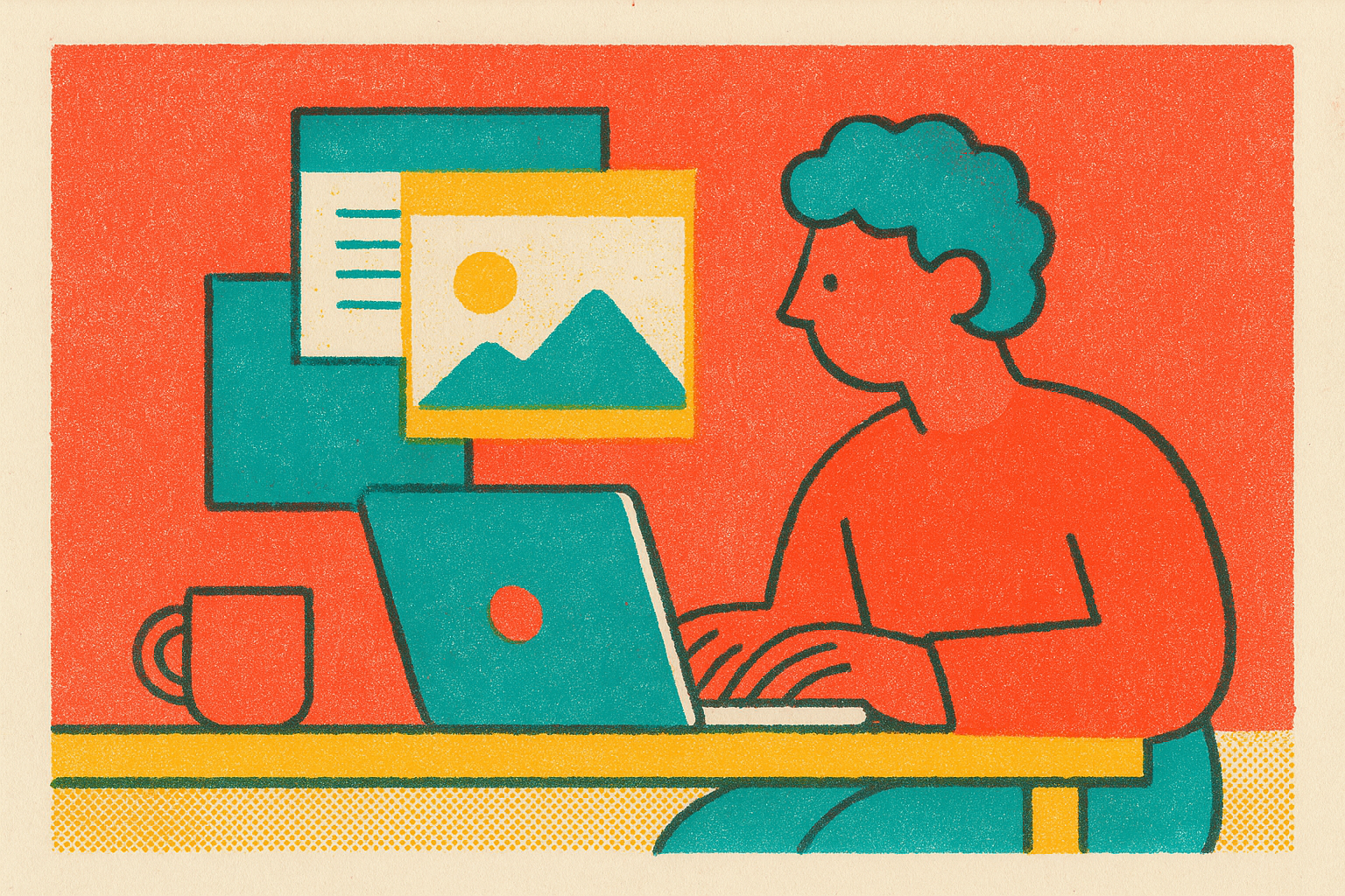 Cover illustration for “GTM Asset Production Without a Design Team”