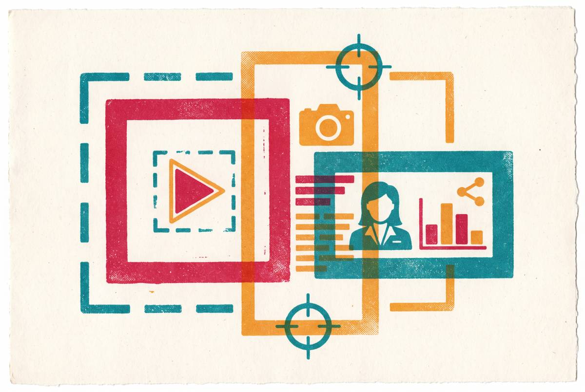 Cover illustration for “Paid Ad Creative Specs Across Meta Instagram LinkedIn”