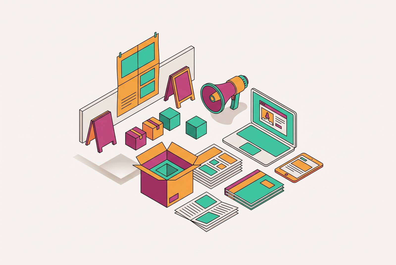 Cover illustration for “Designing GTM Launch Materials for a New Product”