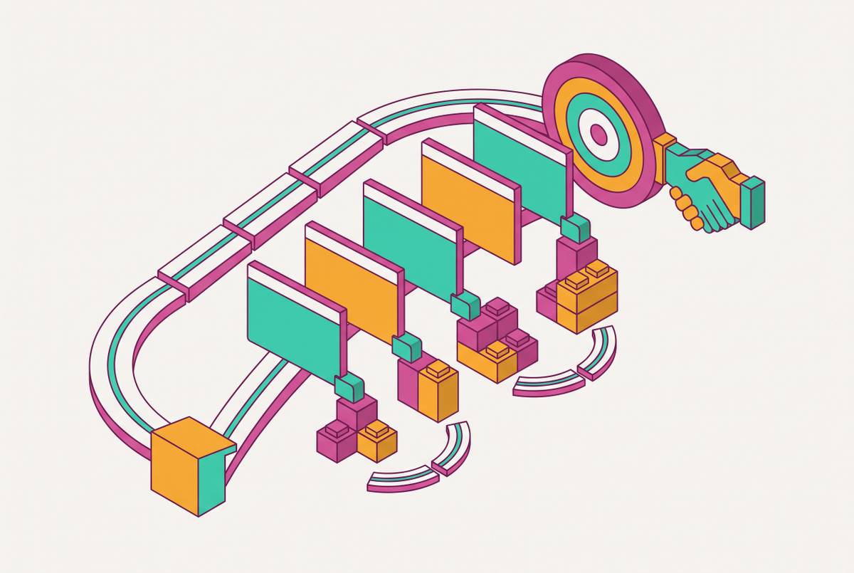 Cover illustration for “Storytelling Structure for B2B Sales Presentations”