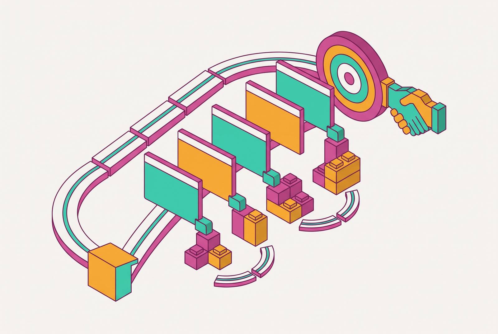 Cover illustration for “Storytelling Structure for B2B Sales Presentations”
