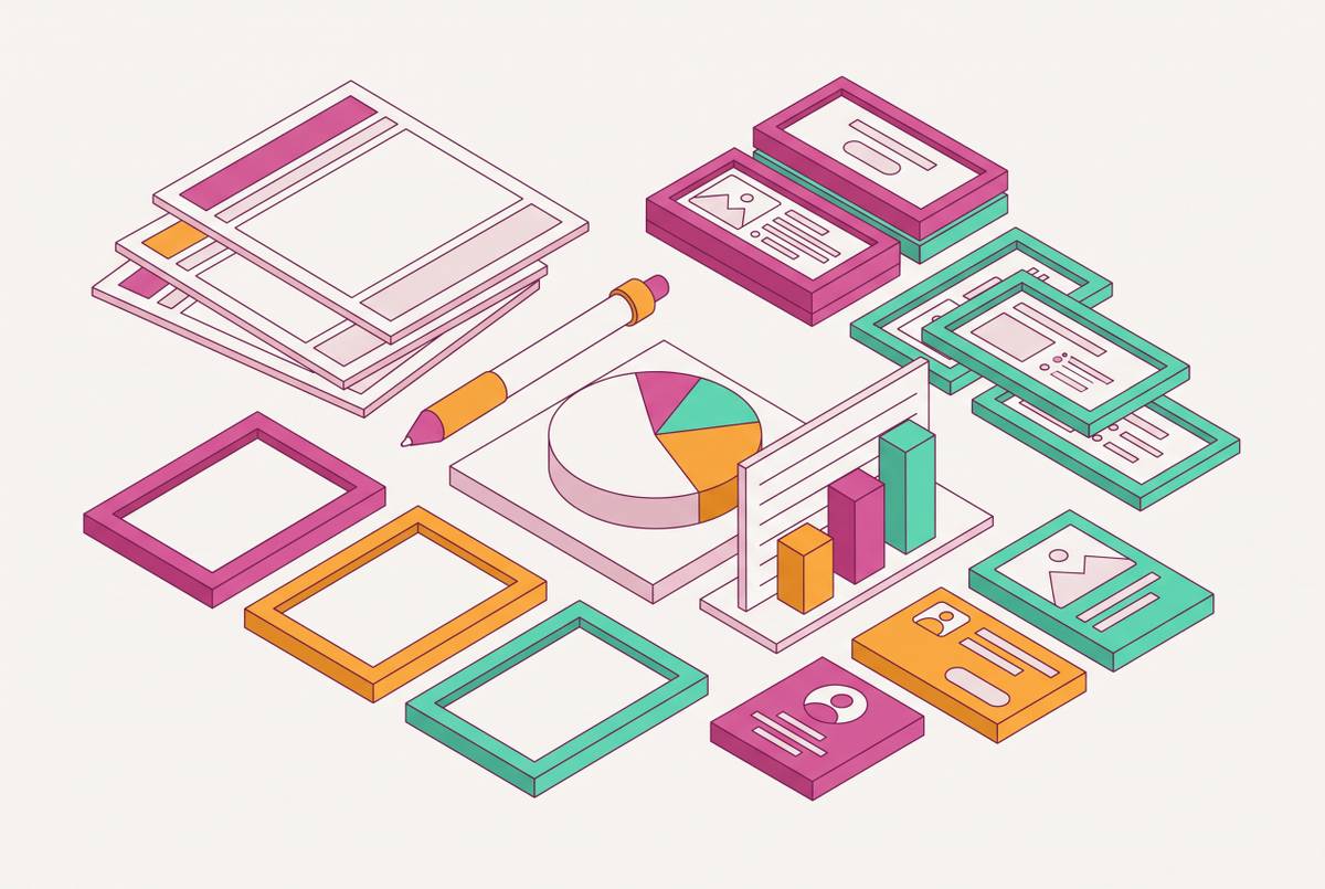 Cover illustration for “Design Templates for Sales and Marketing Teams”