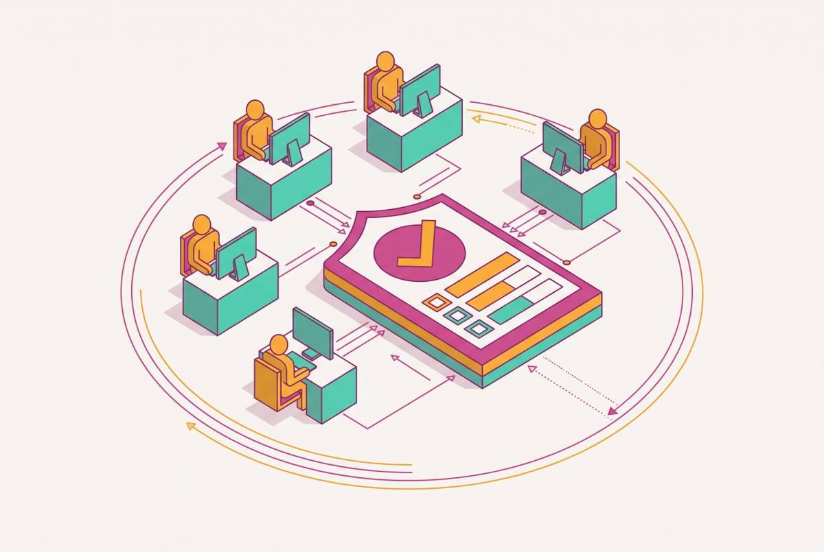 Cover illustration for “Brand Compliance for Distributed and Remote Teams”
