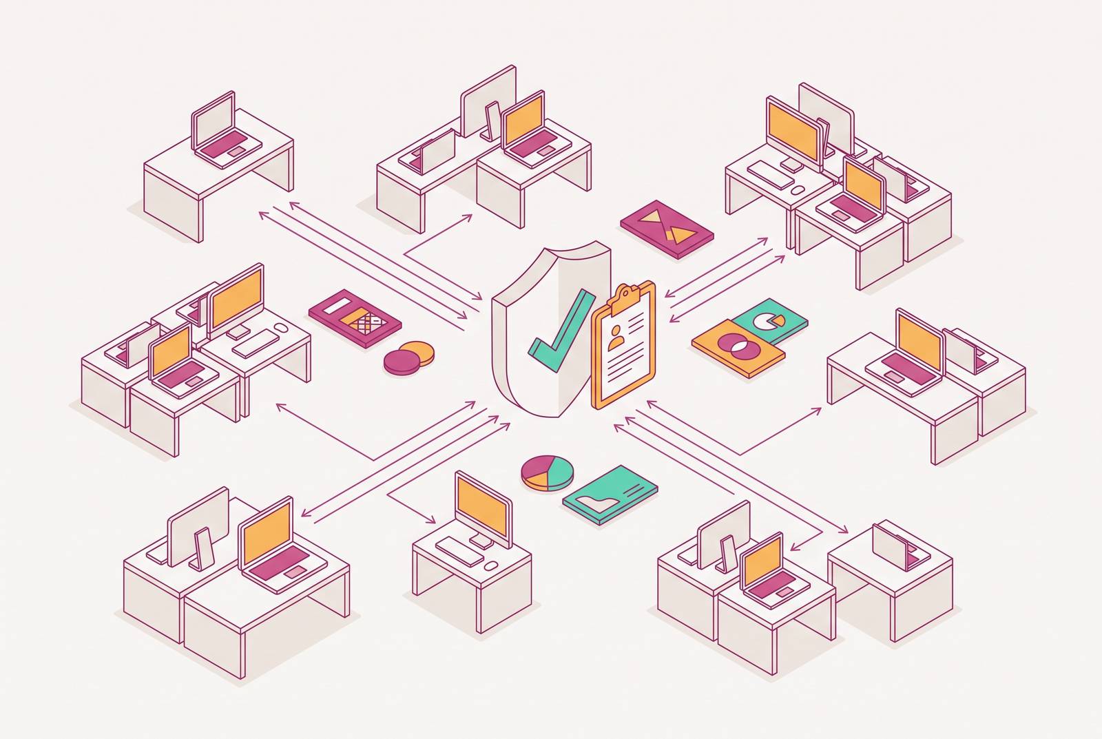Cover illustration for “Brand Compliance for Distributed and Remote Teams”