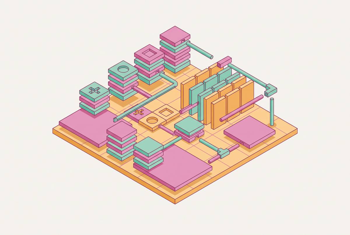 Cover illustration for “Design Systems for Non-Designer Teams”