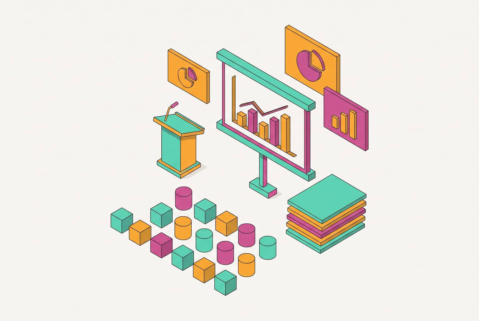 Cover illustration for “Visual Communication Principles for Business Presentations”