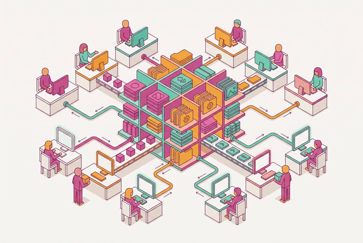 Cover illustration for “Building a Shared Asset Library for a Growing Team”
