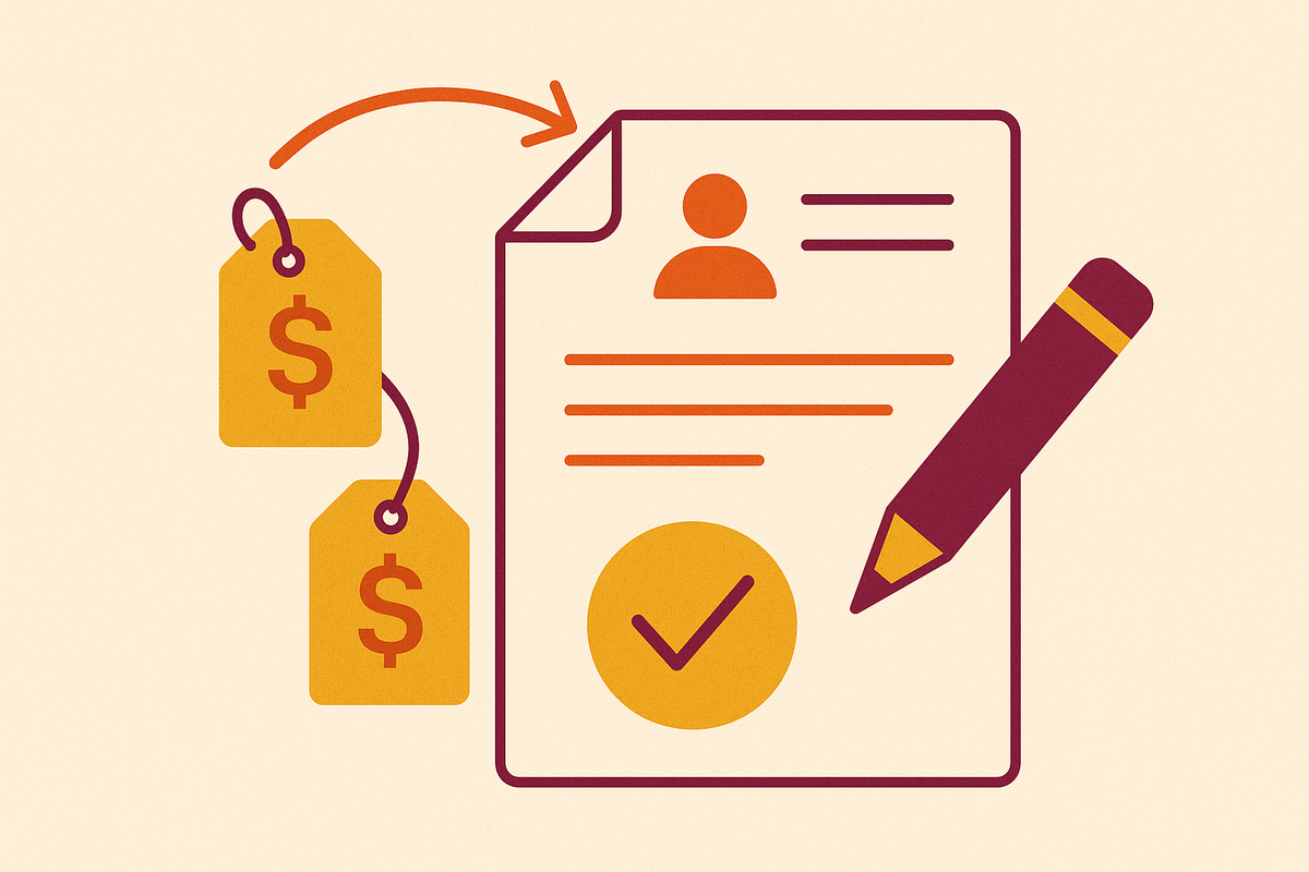 Cover illustration for “Contract Modification Accounting for Mid-Cycle Pricing Changes”