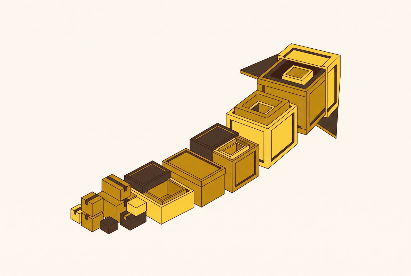 Cover illustration for “Packaging Experiments Targeting Expansion From SMB to Mid-Market”