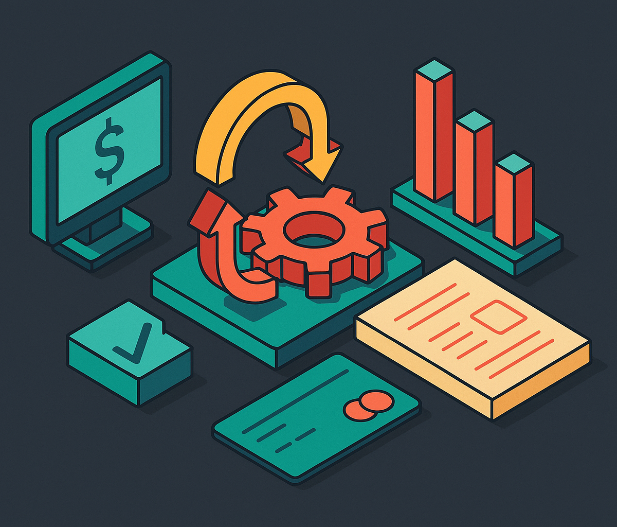 Cover illustration for “Revenue Cycle Mechanics in Subscription and Usage SaaS Businesses”
