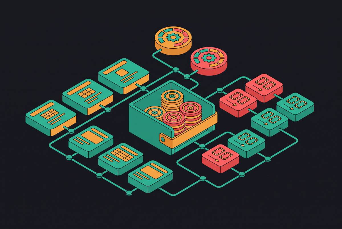 Cover illustration for “Credit Wallet Data Models for AI SaaS Products”