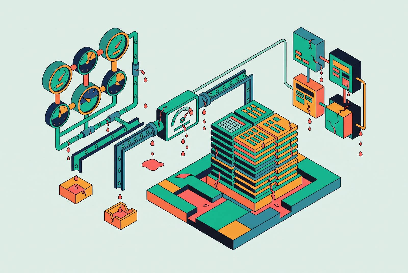 Cover illustration for “Root Causes of Revenue Leakage in Usage-Based Billing”