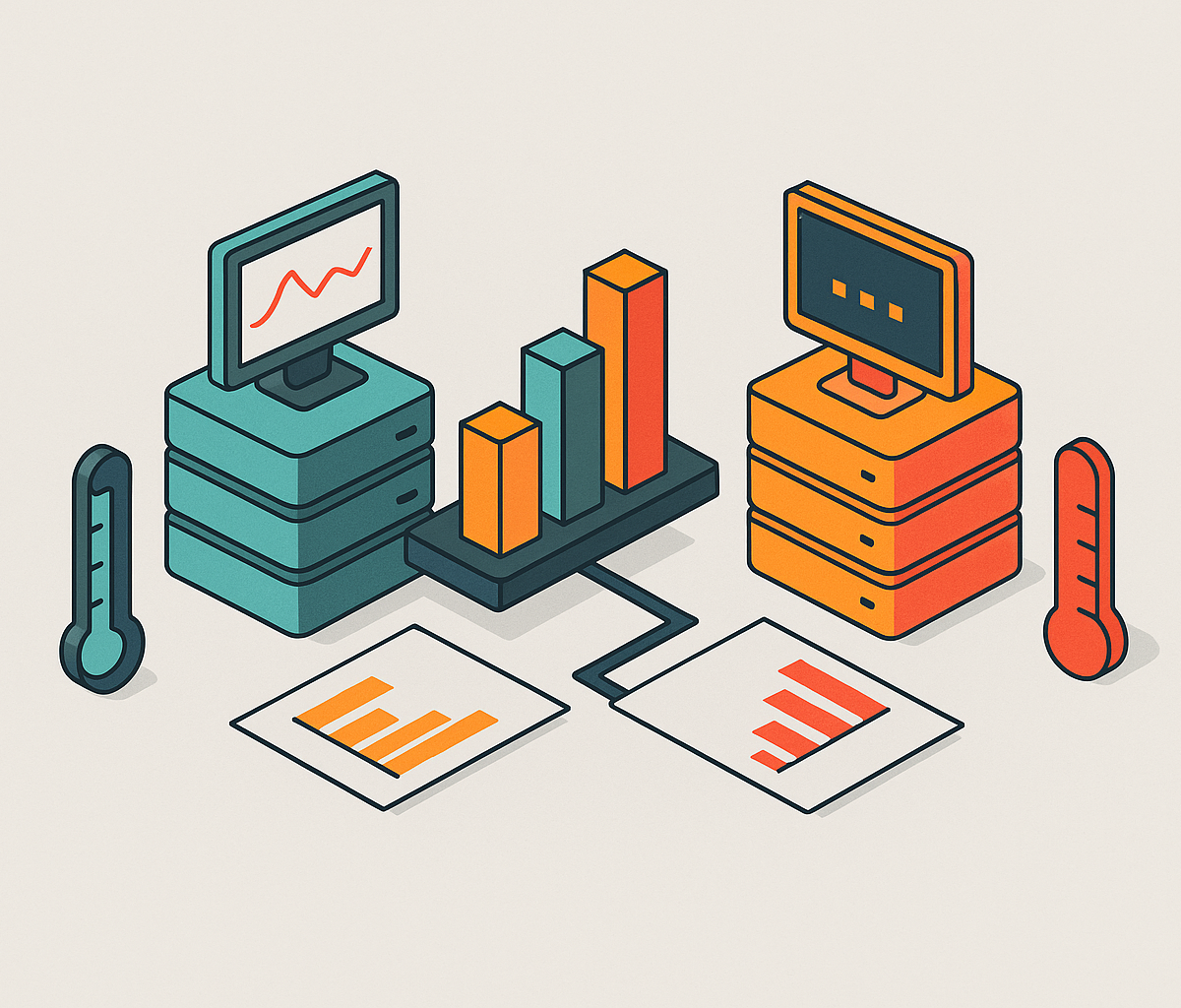 Cover illustration for “Real-Time vs. Batch Aggregation for Usage Metering”