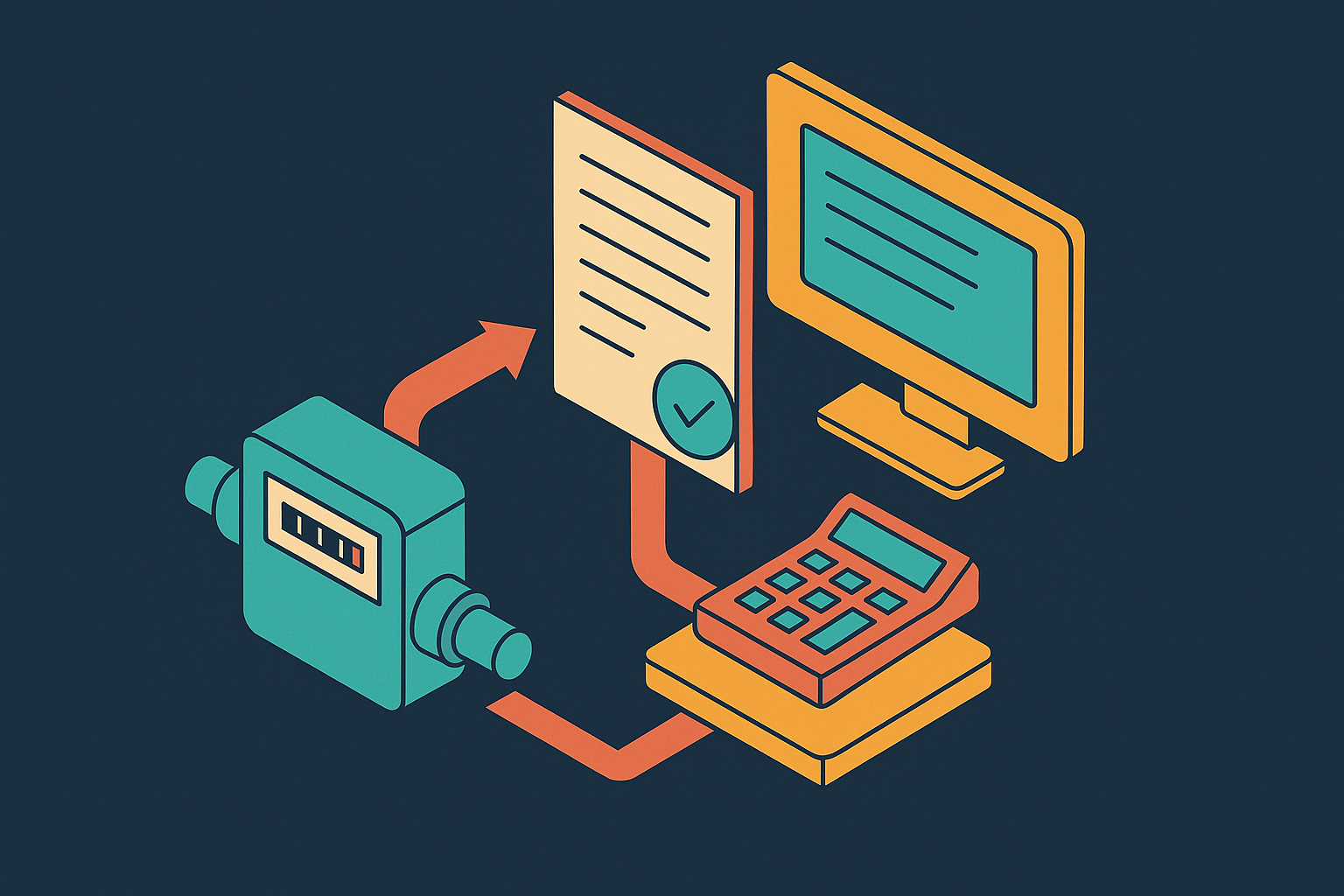 Cover illustration for “Detecting Invoice Drift Between Metering and Billing Systems”