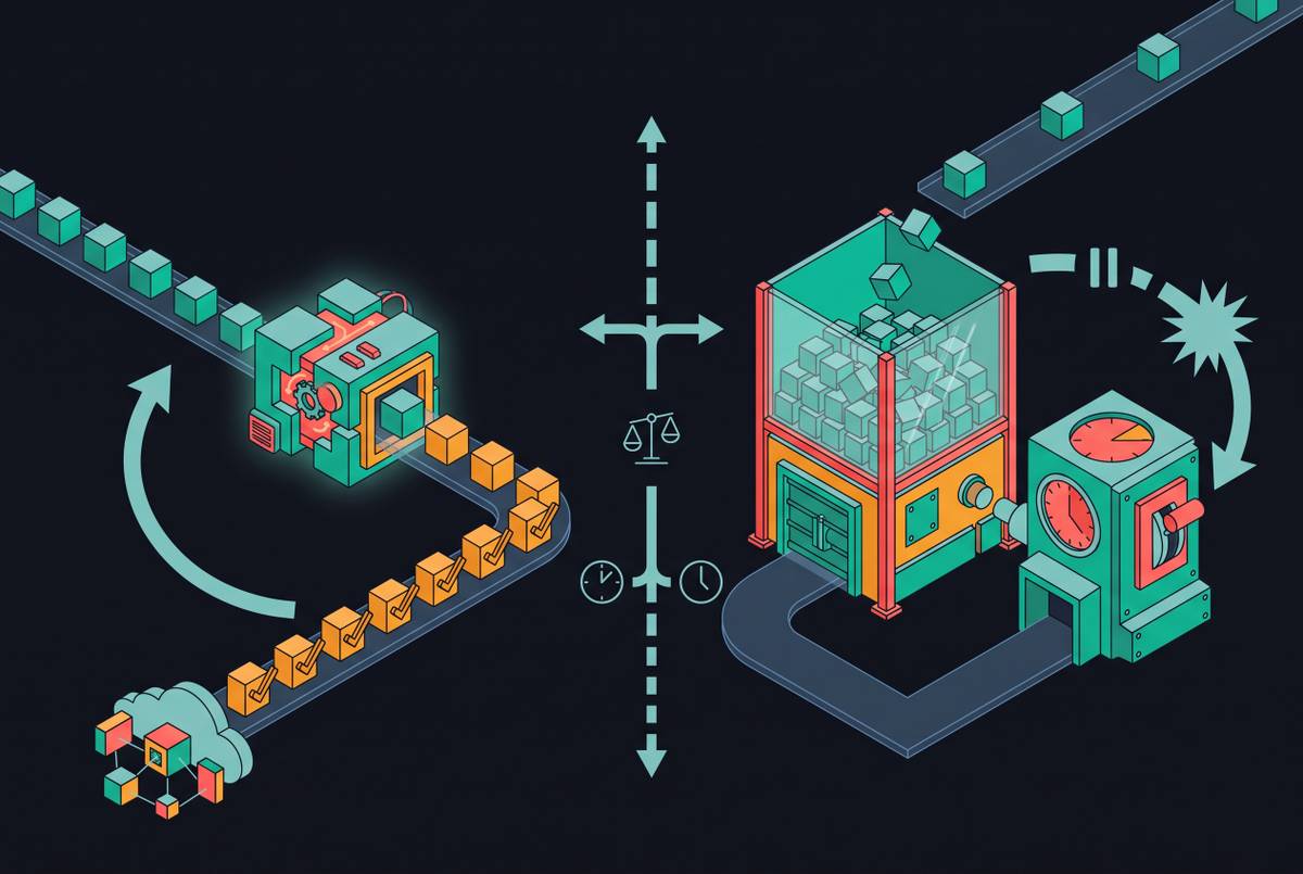 Cover illustration for “Real-Time Rating vs. End-of-Period Batch Rating”