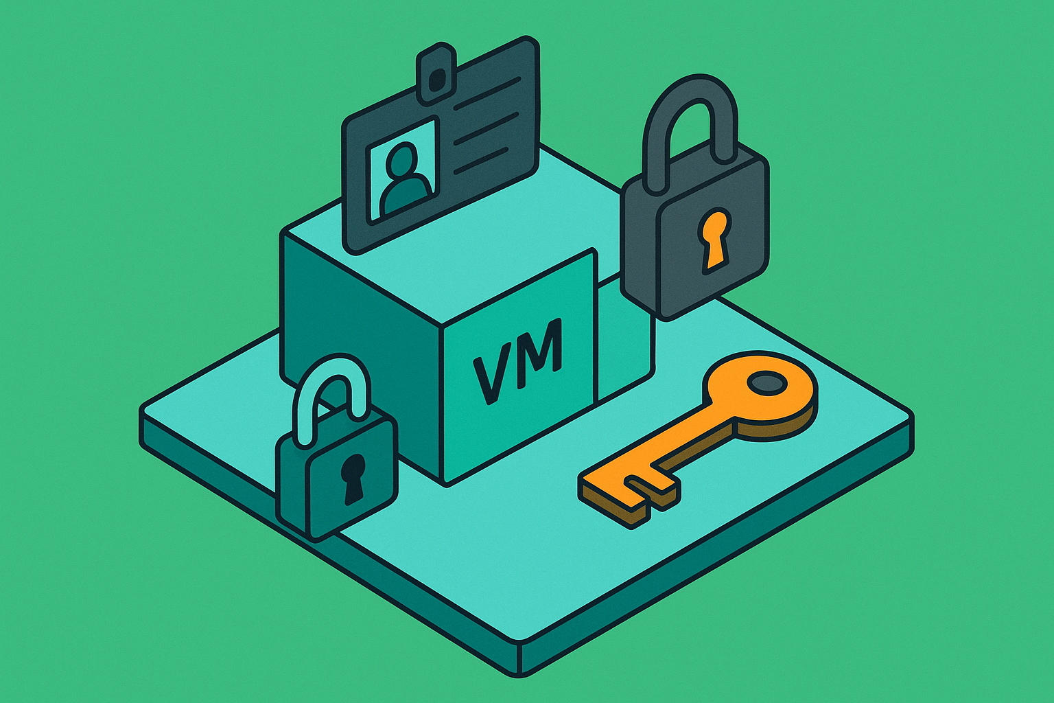 Cover illustration for “Credential and Secret Management Inside Agent VMs”