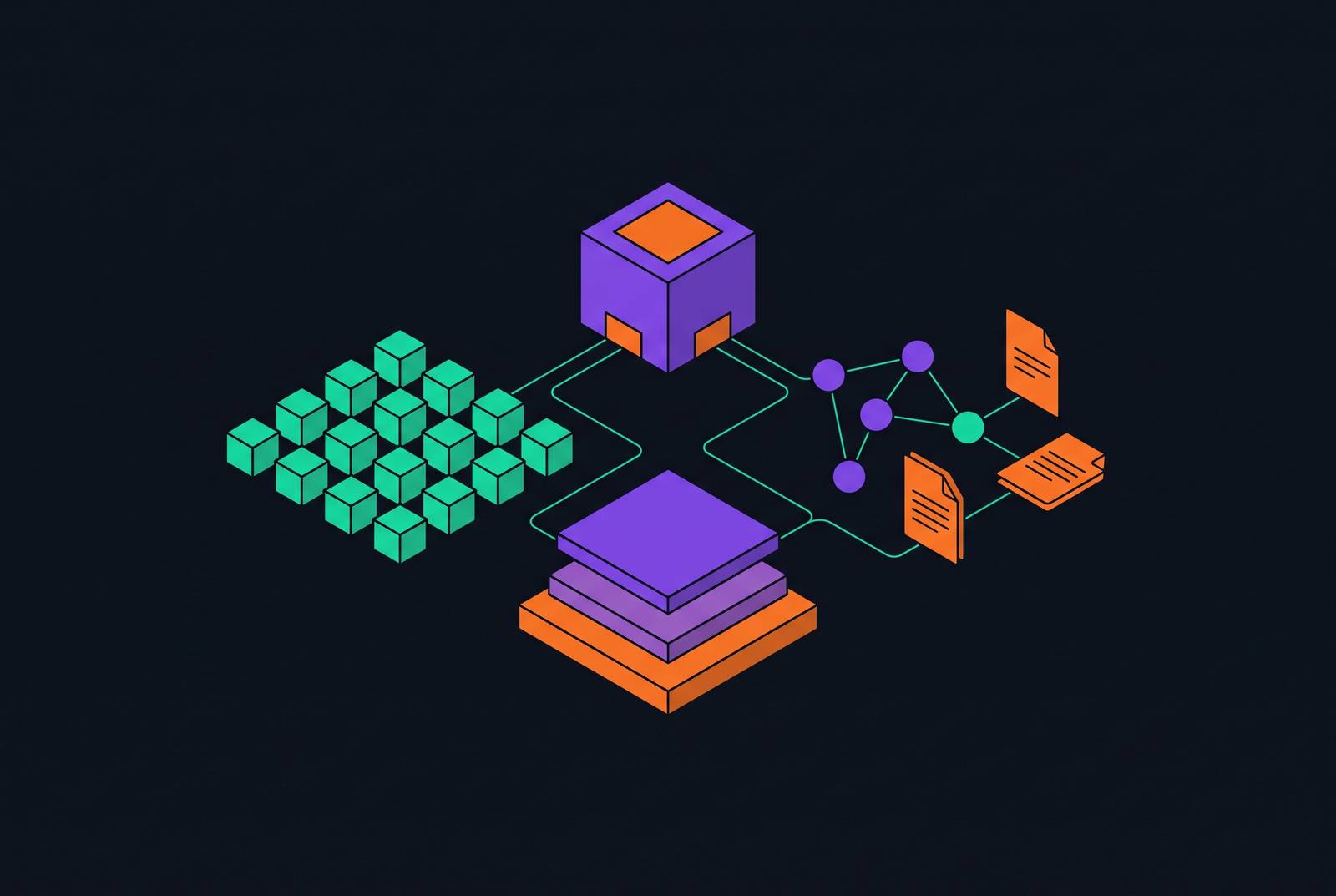 Cover illustration for “Agent Memory Architecture Beyond Vector Databases”