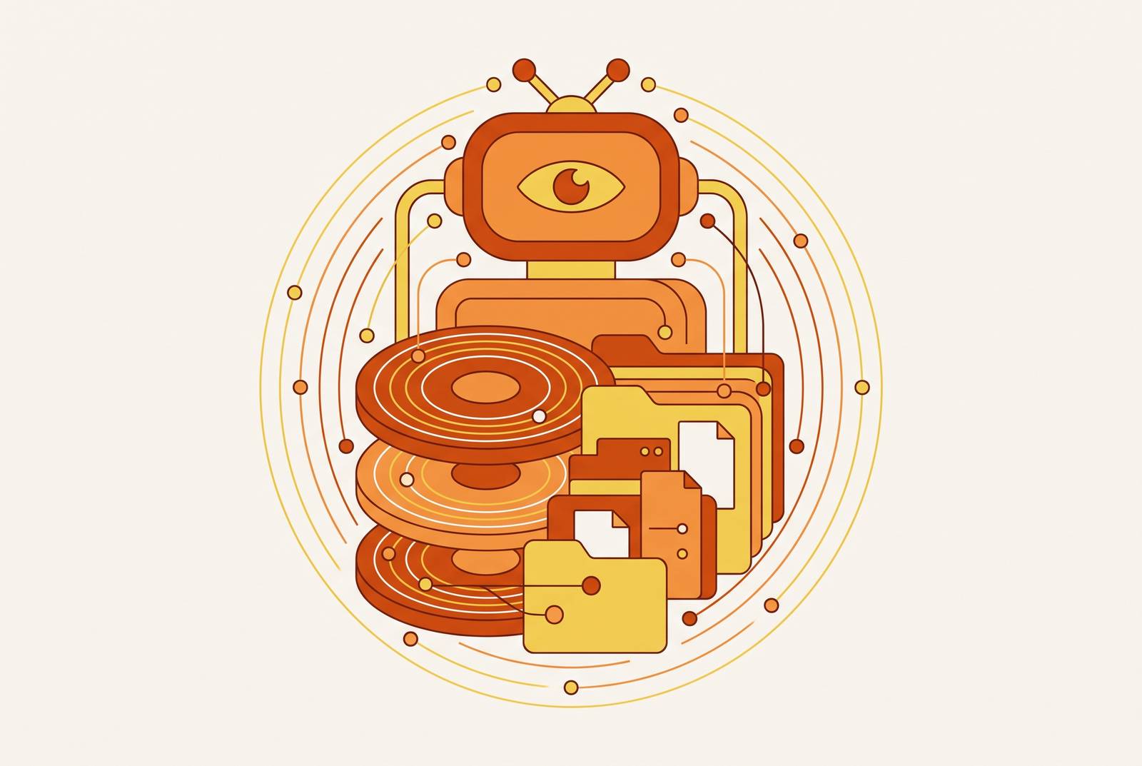 Cover illustration for “Filesystem Persistence Patterns for Long-Running AI Agents”