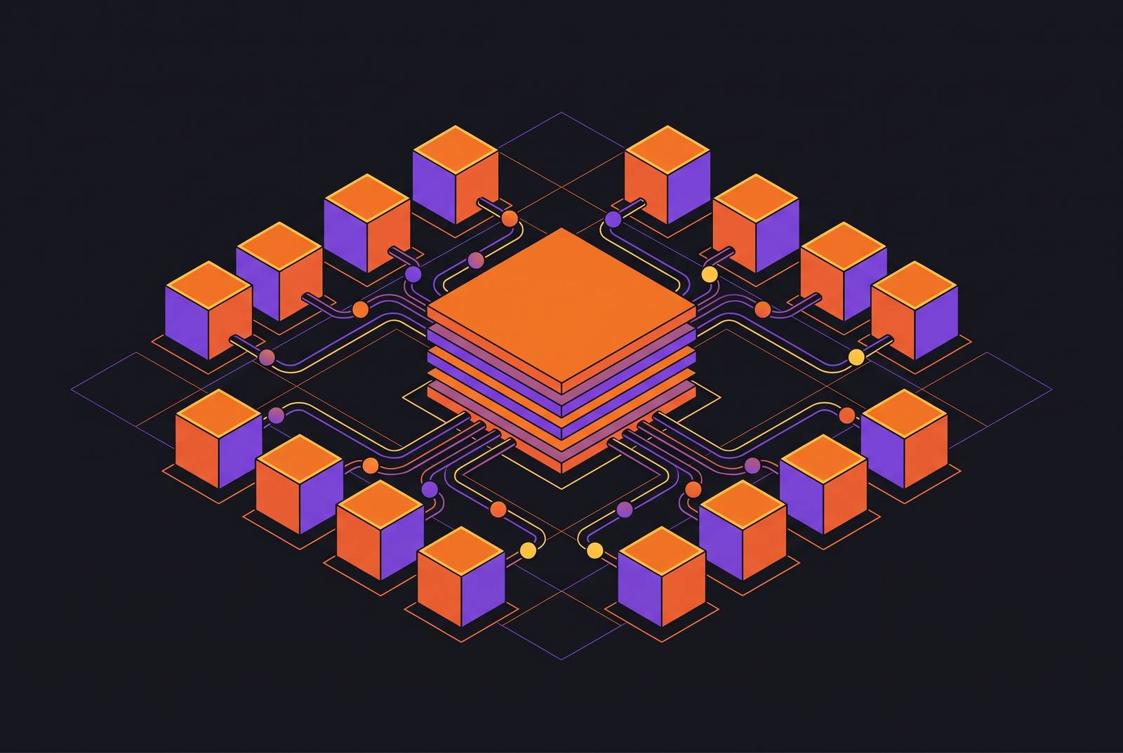 Cover illustration for “Multi-Agent Orchestration With Shared State”