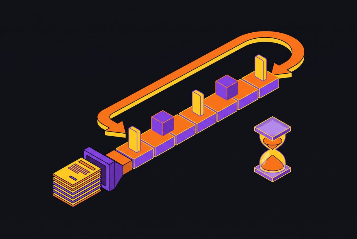Cover illustration for “Long-Running Agent Task Design Patterns”
