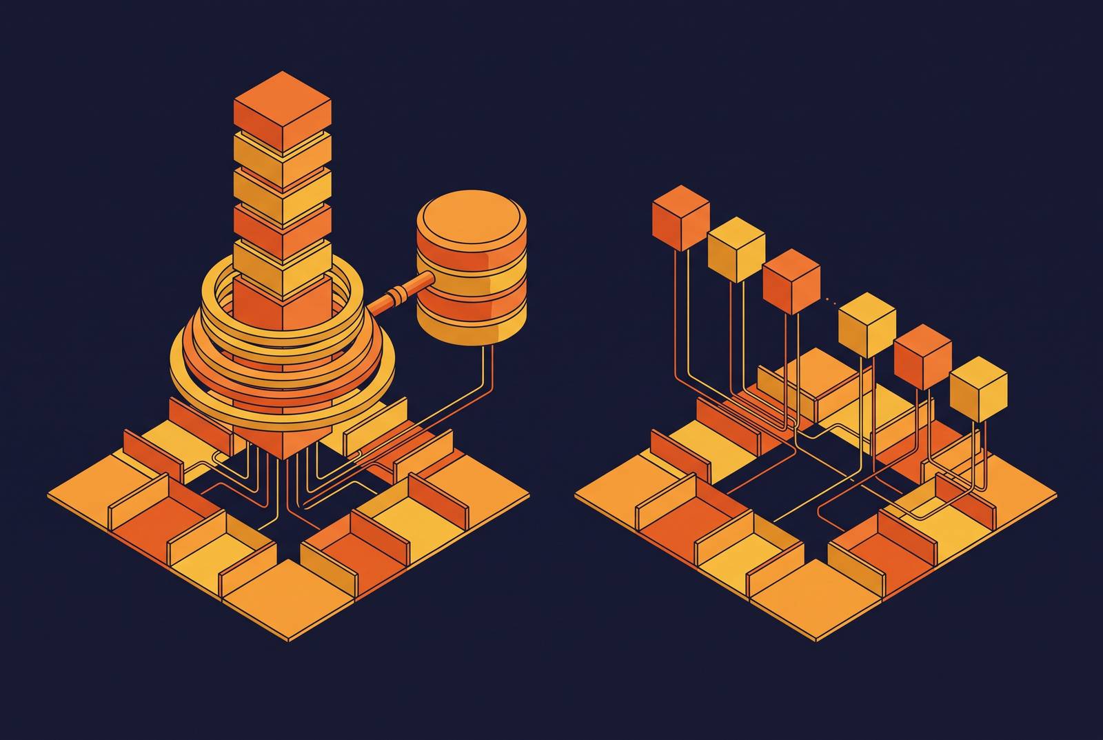 Cover illustration for “Stateful vs Stateless Agents in Multi-Tenant Products”