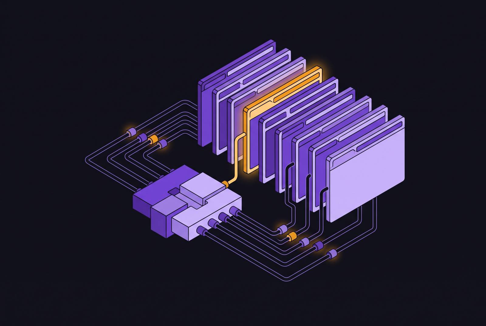 Cover illustration for “Multi-Tab Orchestration in Long-Running Browser Agents”