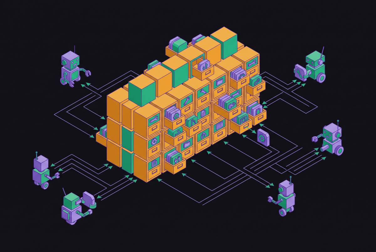 Cover illustration for “Tool Registry Design for Multi-Agent Systems”
