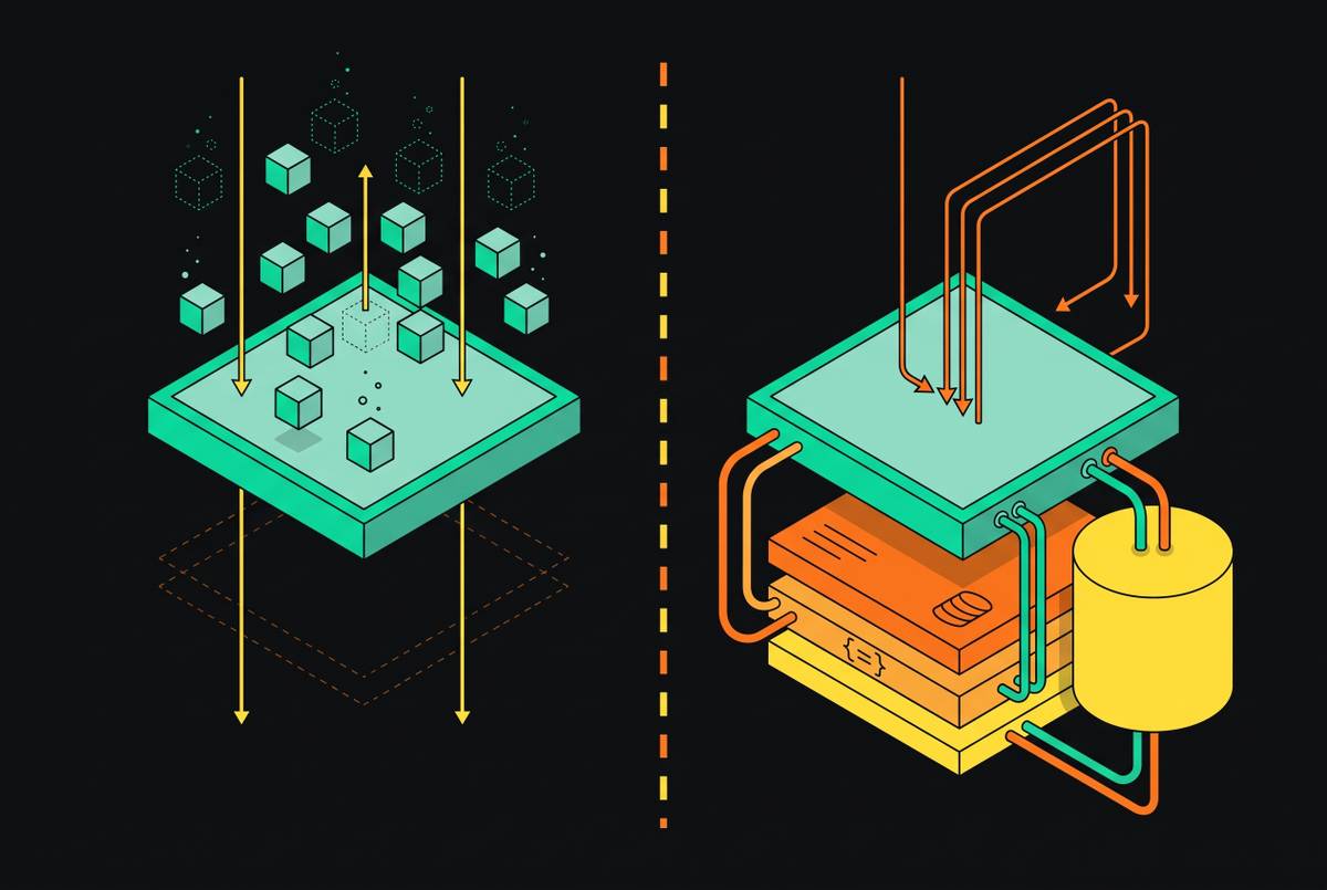 Cover illustration for “Stateless vs. Stateful Agent Runtime Tradeoffs”