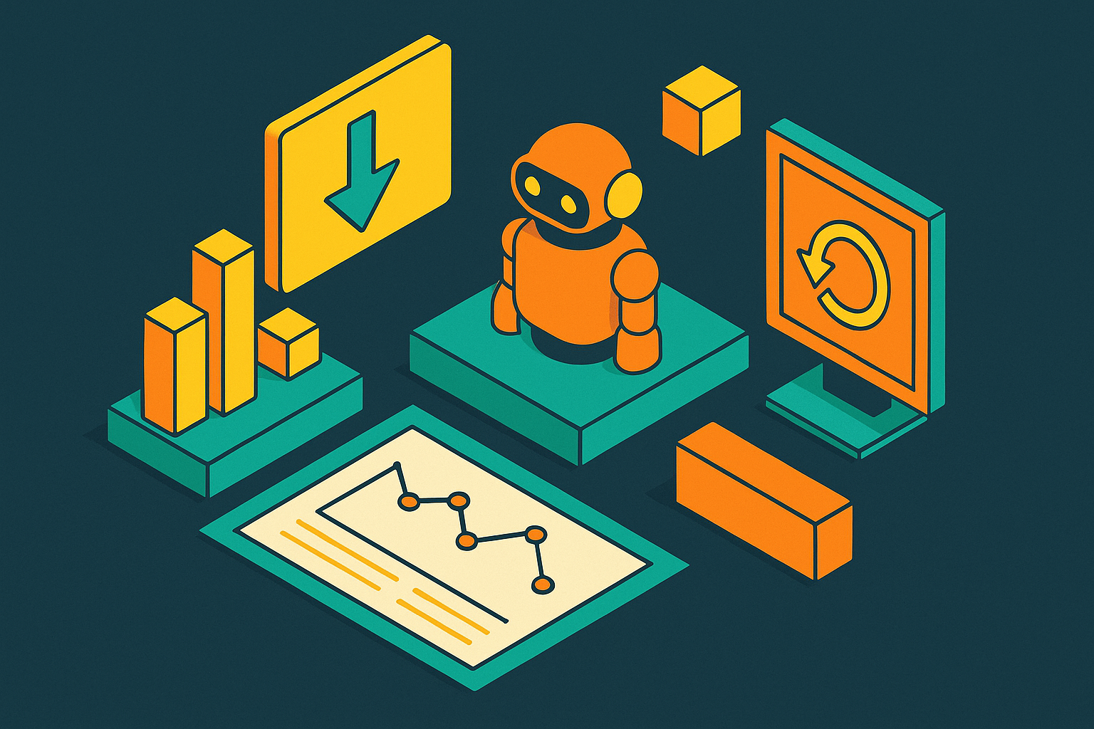 Cover illustration for “Regression Detection in Iterative Agent Development”