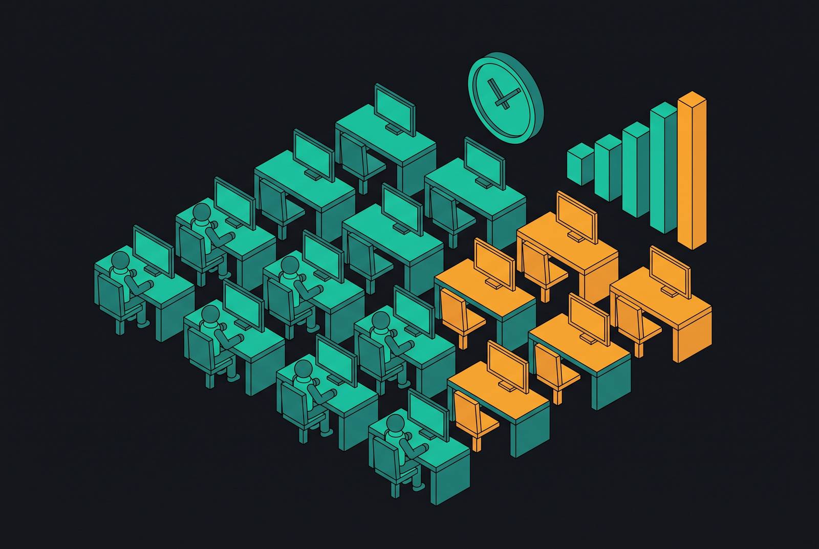 Cover illustration for “Monitoring Center Staffing Ratios and Peak-Hour Coverage Gaps”