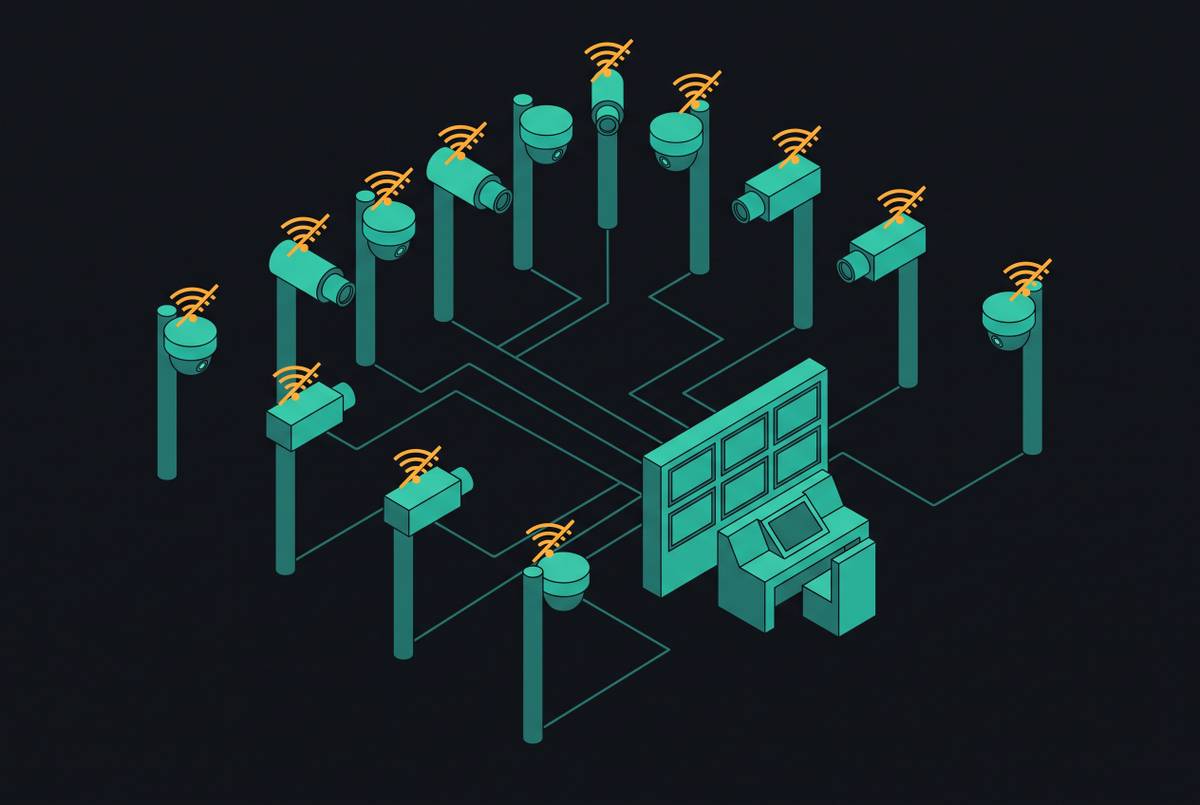 Cover illustration for “Camera Muting Practices at Video Monitoring Centers”