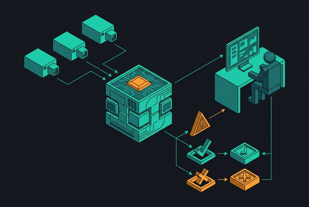 Cover illustration for “AI Agent Roles in a Human-in-the-Loop Monitoring Workflow”