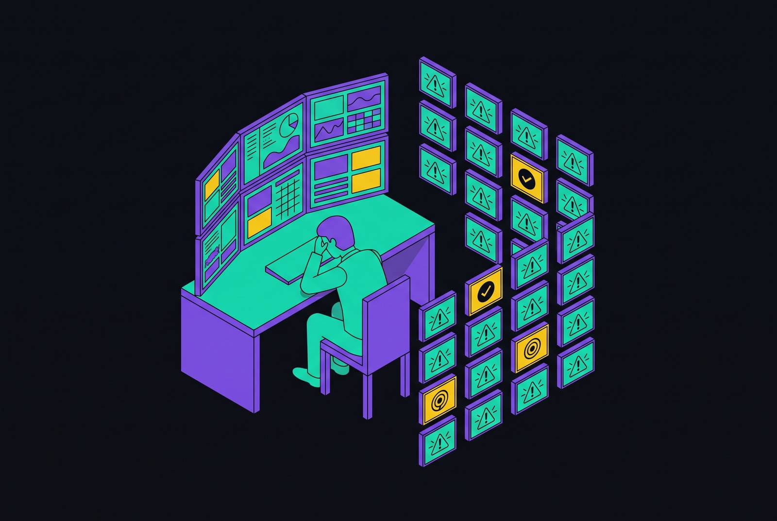 Cover illustration for “False Positive Rates and Operator Fatigue in Alarm Centers”