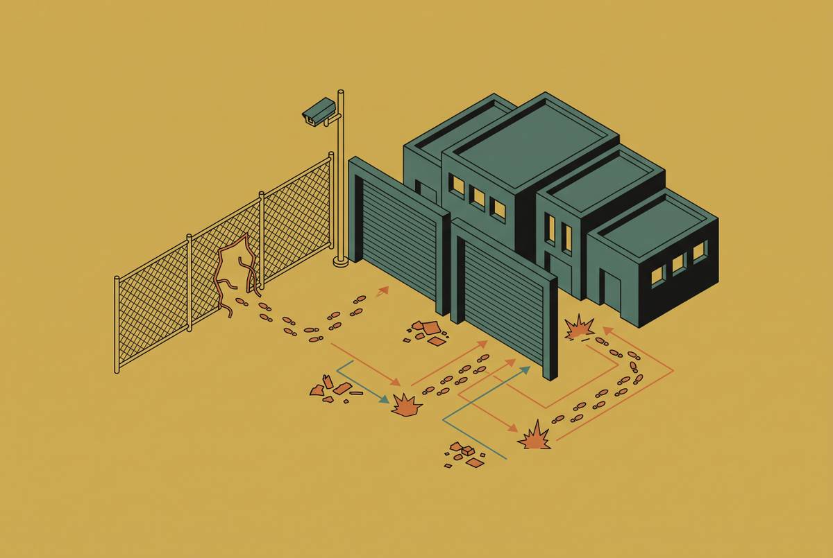 Cover illustration for “Vandalism and Trespassing Escalation Patterns at Industrial Sites”