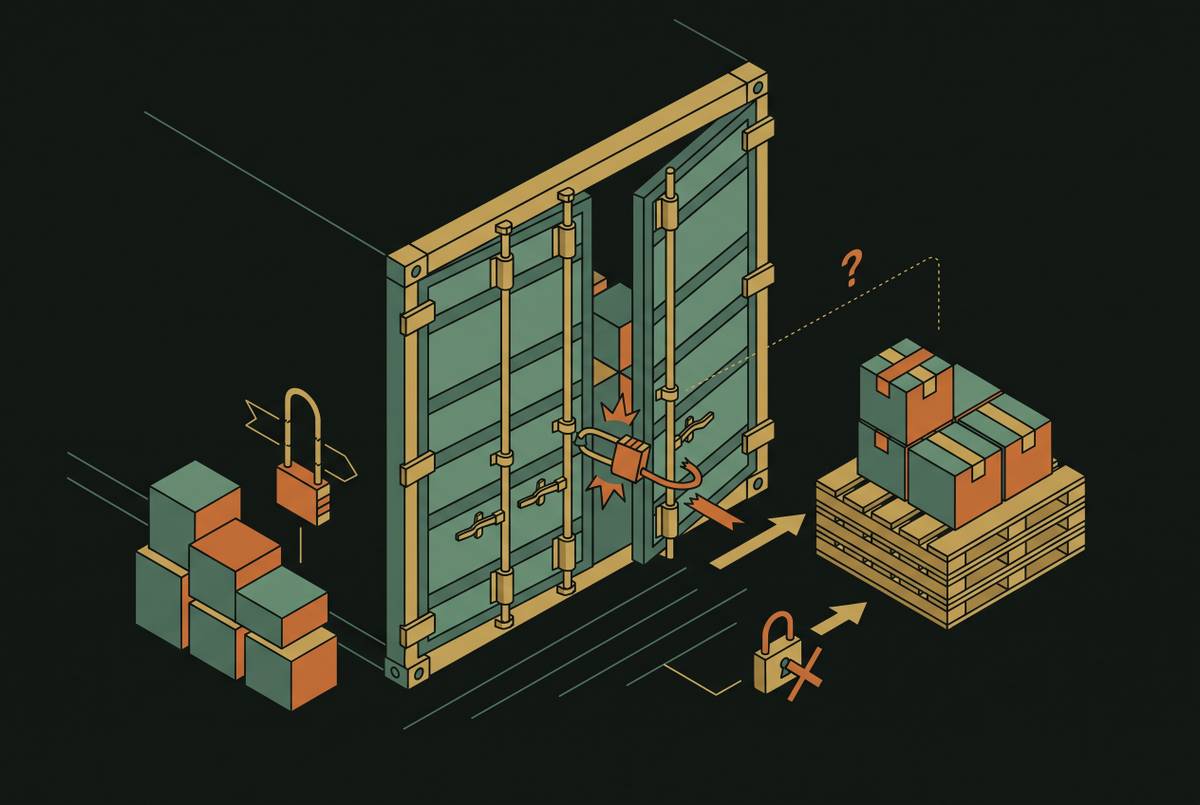 Cover illustration for “Freight Trailer Seal Tampering and Load Integrity Threats”